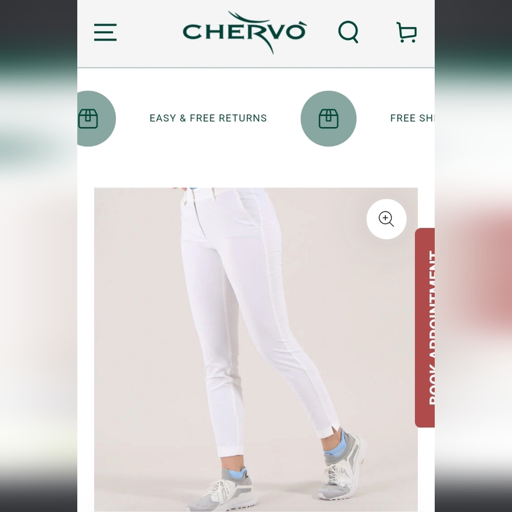 Chervo White Gold Pants